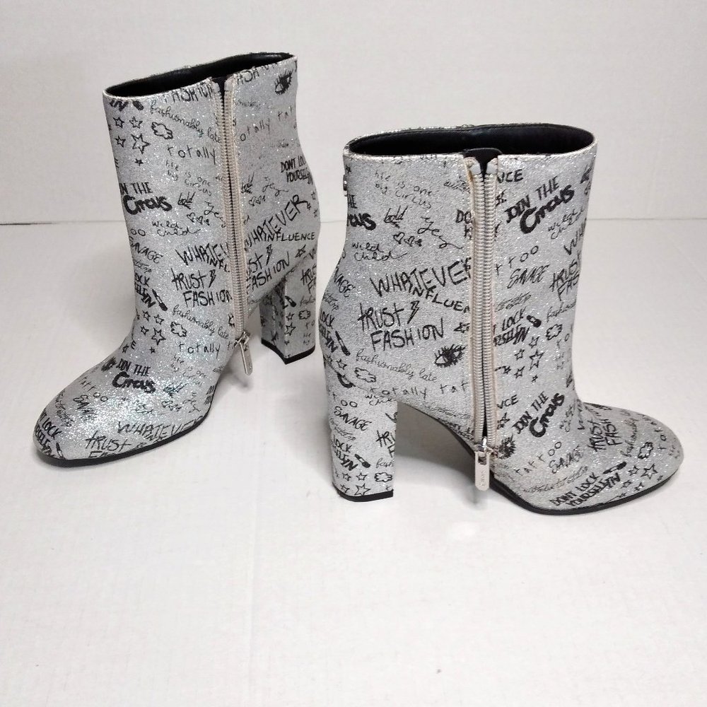 Circus Sam Edelman Ankle Boots Glitter Graffiti 5M